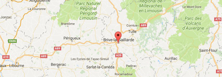 Localisation projet Brive-la-Gaillarde