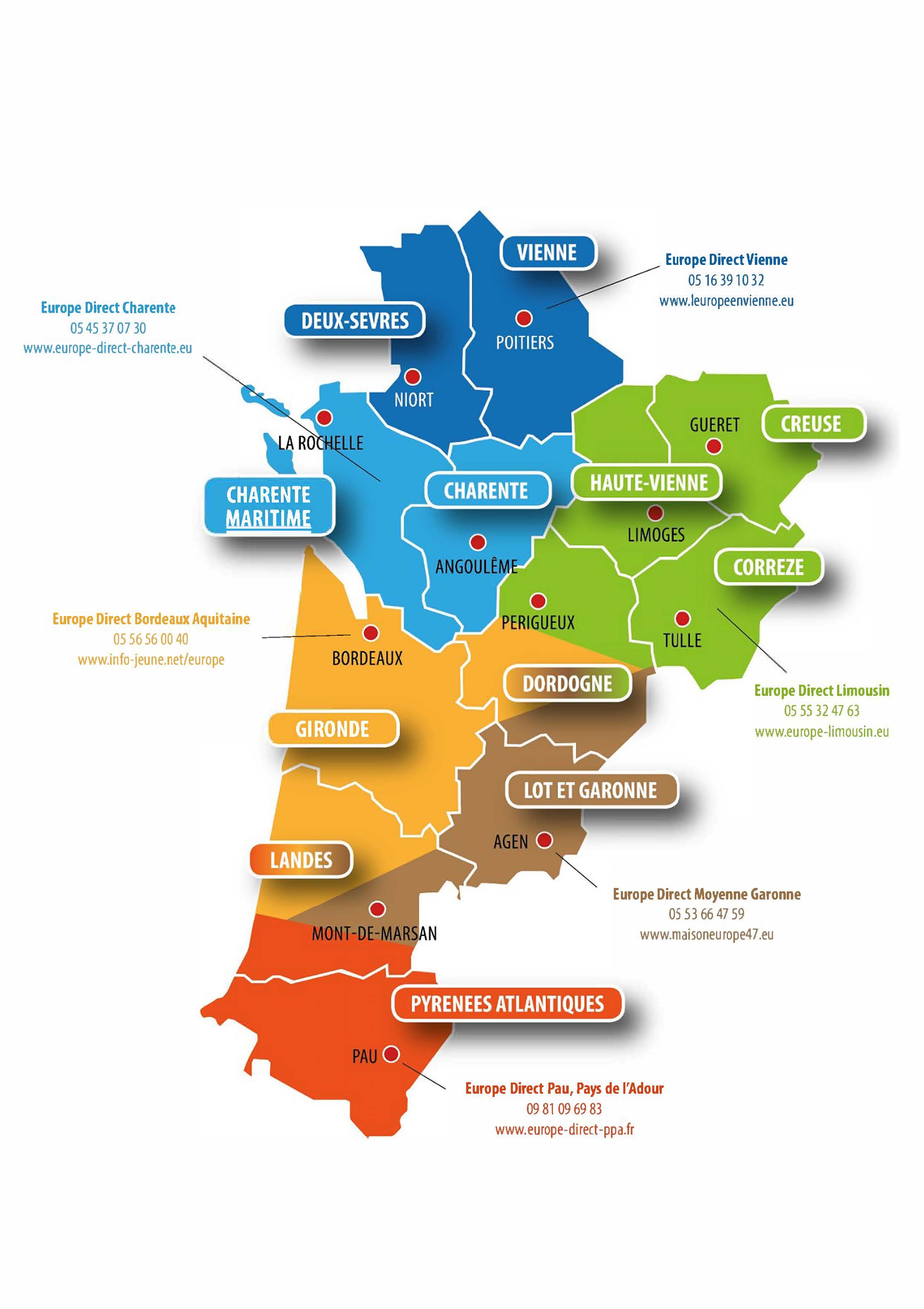 Carte des CIED Nouvelle-Aquitaine