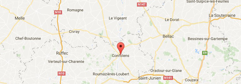 Localisation projet Confolens