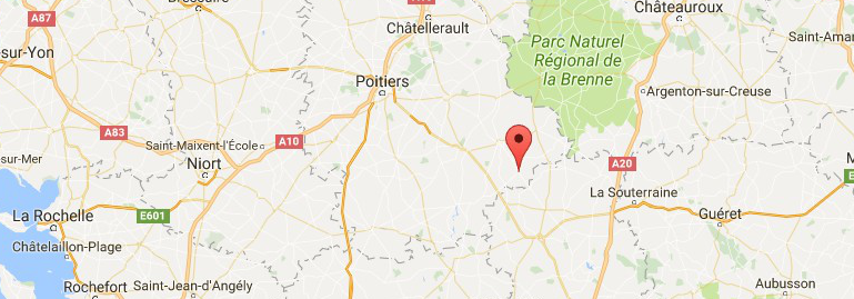 Localisation projet Lathus Saint Rémy