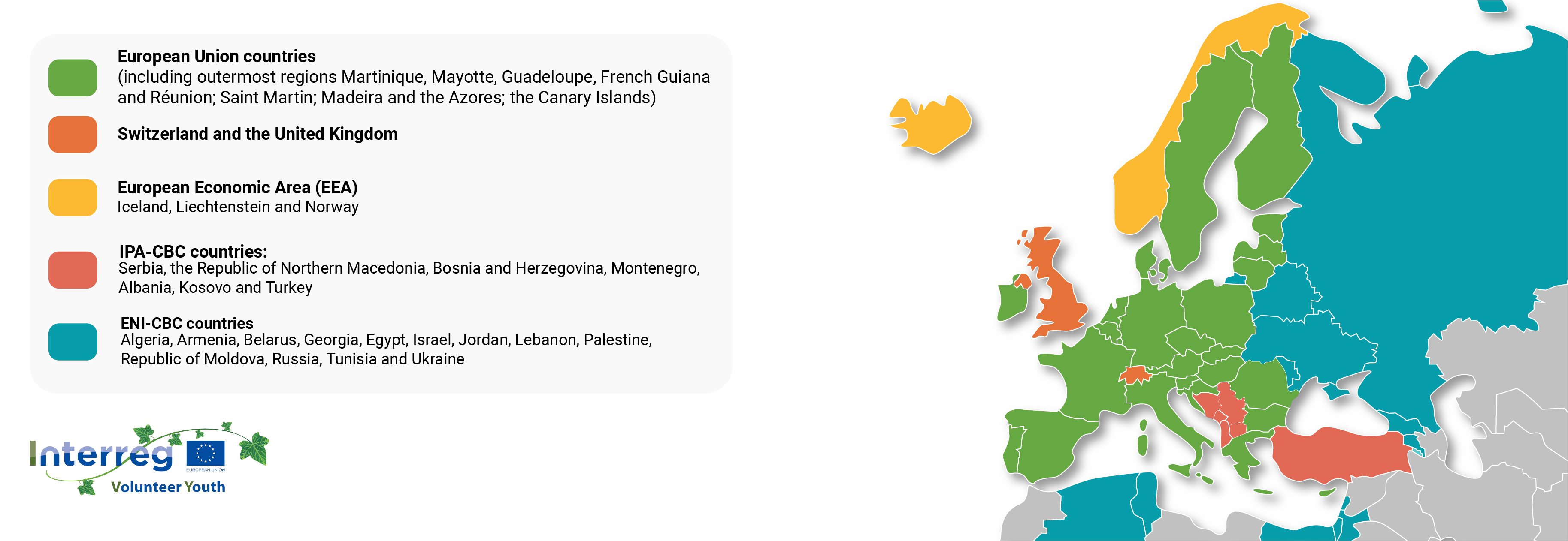 Zone dans laquelle faire son volontariat Interreg