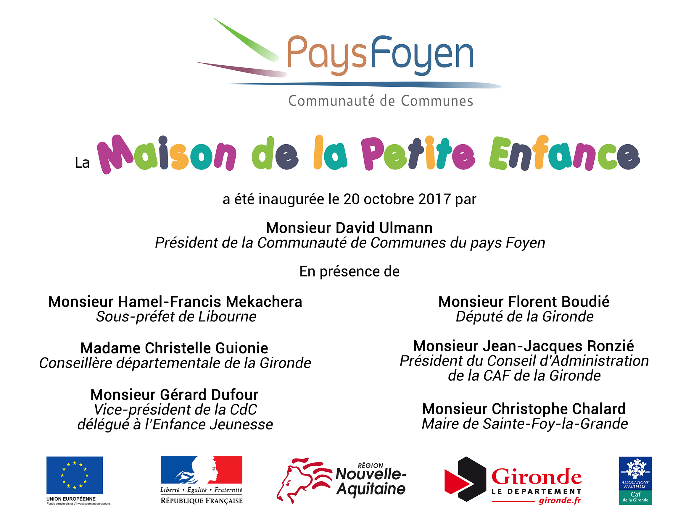 Inauguration MPE Pays Foyen