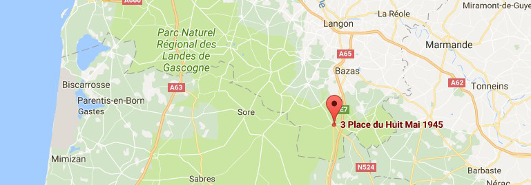 Localisation projet Captieux