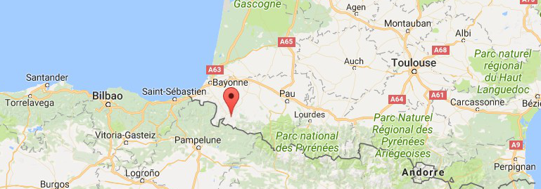 Localisation projet Saint-Jean-Pied-de-Port